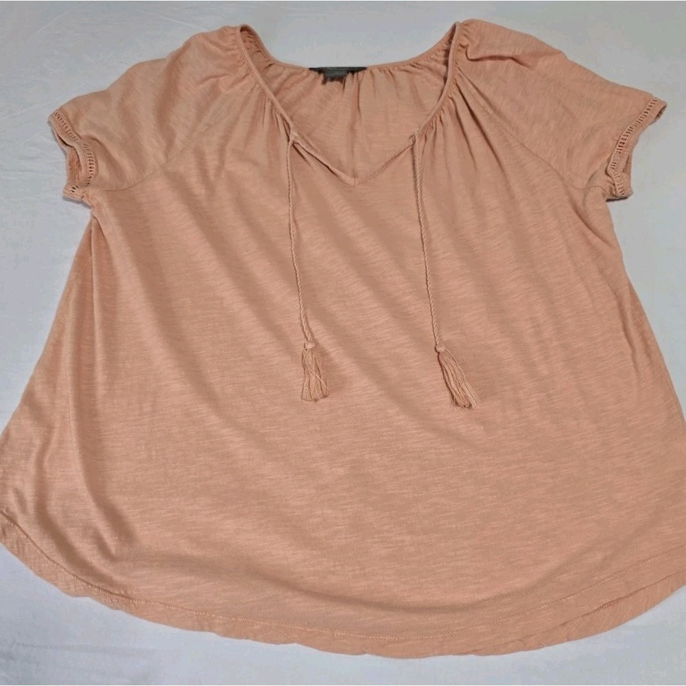 Natural Reflections Women's XL Light Orange Blouse